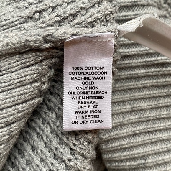 LOFT Ribbed V-Neck Tunic Sweater - Picture 8 of 8